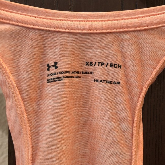 Peach Under Armour racer back tank - Picture 2 of 5